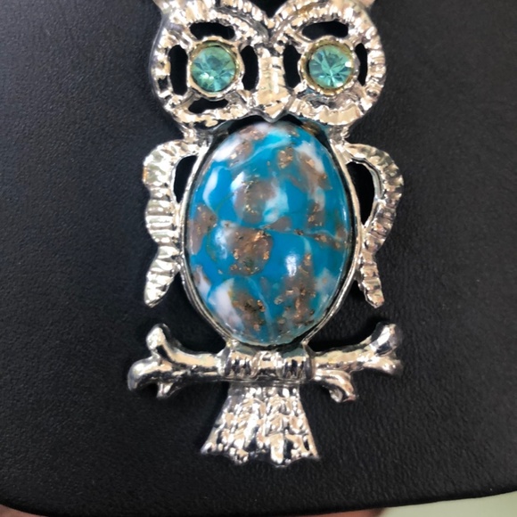 Fashion Double Owl Necklace - Picture 3 of 4